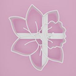 Flower-1-Cookie-cutter.jpg STL file Flower 1 cookie cutter・3D printable model to download, Cookiecutters