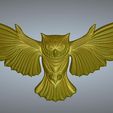owl-04-09.jpg STL file bas-relief real 3D Relief For CNC building decor wall-mount for decoration "Owl-04" 3d print and CNC・3D printer model to download
