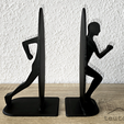 04.png Digital 3D print model - "Portal" bookend (commercial license, STL download)