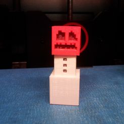 2014-01-30_06.58.08.jpg 3D-Datei Weitgehend armloser Minecraft Schnee-Golem kostenlos・3D-Drucker-Design zum herunterladen, TechNinja