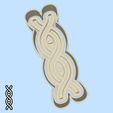 49-2.jpg Science and technology cookie cutters - #49 - DNA chain