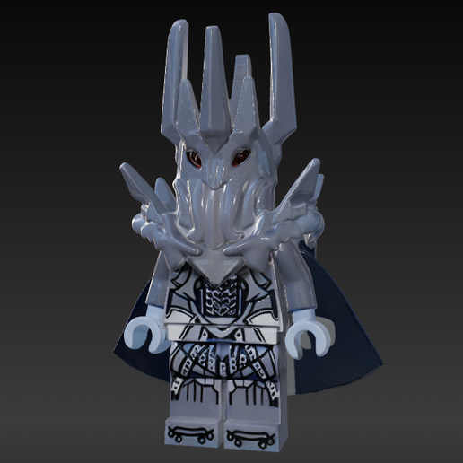🗿 LEGO Sauron 3D Model - High-Detail 15cm Print-Ready