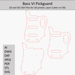 image_2023-12-03_173132879.png Bass VI PICKGUARD, ТЕМПЛАТЫ, 2D и 3D CAD ФАЙЛЫ