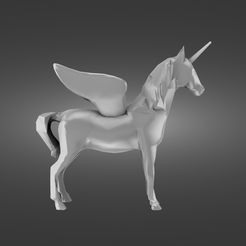 Unicorn2-render.png OBJ file Unicorn・3D printable model to download
