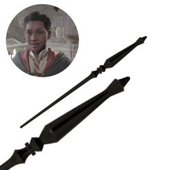 13.png Fichier STL Baguette de Natsai Onai - L'héritage de Poudlard・Modèle imprimable en 3D à télécharger