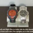 7a8a68321c0eea1b87bfd510494ec96c_display_large.jpg Free STL file Watch and Bracelet Stand - Convenient / Adjustable / Space Saving・3D printer design to download