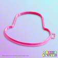 197_cutter.png EASTER COLORS HAT COOKIE CUTTER MOLD