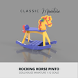 ROCKING-HORSE-MINI-DOLLHOUSE.png Rocking Horse, Nursery Room, Mini Dollhouse Furniture 1:12