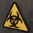 Capture d’écran 2017-02-28 à 09.57.51.png Free STL file Biohazard Door Sign・3D printable model to download