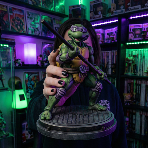 Mutant Ninja Turtle 3D Printable STL File | Staff Warrior Reptile Miniature | Comic Hero Figure