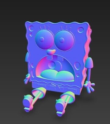 👾 Shocked SpongeBob・ STL File for 3D printing・Cults