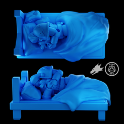 cover-sleeping_pack_SAL_2.png STL file Sleeping Space Marine (Salamander)・Model to download and 3D print