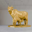 indian-cow-low-poly-2.png Indian cow low poly Statue STL