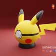 MyPokePrints 3D’ Print Models ase Pikachu P-ball - funcional