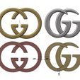 GG-05.JPG Gucci GG logo replica 3D print model