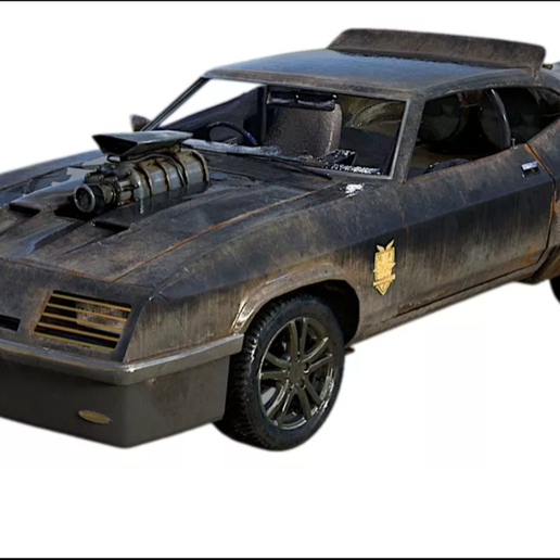 INTERCEPTOR V8！V8！ 🚗 Coche Interceptor V8 Mad Max・Archivo STL para Impresión 3D・Cults