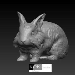 render.jpg STL-Datei Kaninchen・Modell für 3D-Drucker zum Herunterladen