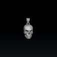 dsfsfsdfsdfd.jpg Skull Chain Pendant Ring v2 Collection 3D print models