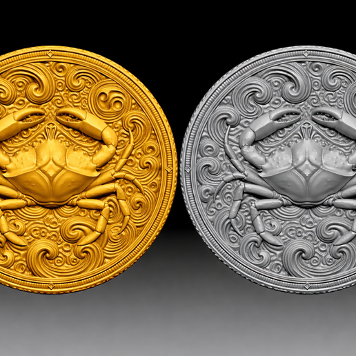 a Sagittarius zodiac medallion ready for 3d printing