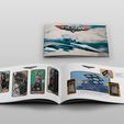 top-cover-and-2-pages-spread.jpg Набор для настольной модели кабины F-16, версия 3 — ПОЛНЫЙ КОМПЛЕКТ