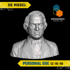 Andrew-Johnson-Personal.png 3D Model of Andrew Johnson - High-Quality STL File for 3D Printing (PERSONAL USE)