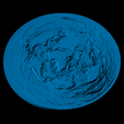 flat_earth.png Free STL file Flat Earth scaled one in 250 million・3D print object to download
