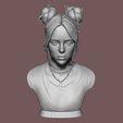 16.jpg Billie Eilish portrait sculpture 1 3D print model