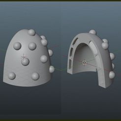 Studded-Pauldron-Profile.jpg Sexy Onesie Shoulder Pads for 6th Gen Molecularly Bonded Studs