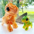 20220723_194758984_iOS.jpg STL file Rexie the angry baby Trex Flexi・Model to download and 3D print