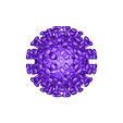 corona-virus-quickanddirty3.STL Corona virus for 3d print V3.0 - going viral.