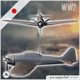4.jpg Mitsubishi A6M Zero Zeke - World War Two Second Front Campaign Tabletop Mini Japan Japanese Asia