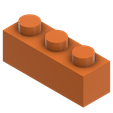 Bricks-1x3-v1.png STL file Building Bricks・Model to download and 3D print, Upcrid