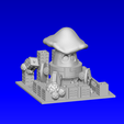 mushone.png Download STL file Holiday Alien Mushroom Warrior stocking stuffer / ornament • Model to 3D print, bayonetricochet