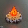 1.png CAMP FIRE FIRE PLACE MODEL FOR 1/12 FIGURES AND OTHERS 3D PRINT