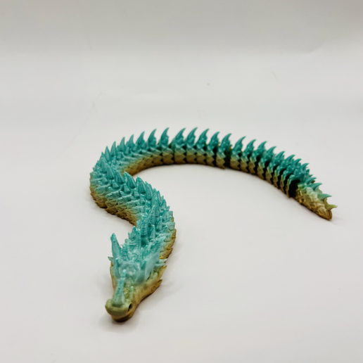 🗝️ Sharphorn Articulated Flexi Keychain Dragon・ 3MF File for 3D ...