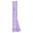 Code 143 Abzweig links gross radius.stl Code 143 0-0e, Gauge 0-0n30, 1/45 Three-rail track, Gauge0 Gauge0e