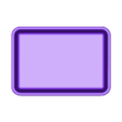 support aiguille rectangle.stl rectangular magnetic dish