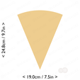 1-8_of_pie~9.75in-cm-inch-cookie.png Slice (1∕8) of Pie Cookie Cutter 9.75in / 24.8cm