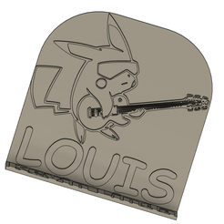 domo.png Archivo STL gratuito Decoración de Pikachu Louis・Design para impresora 3D para descargar