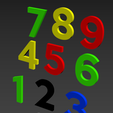 numeros.PNG 3D font "Keep Calm" | Police 3D