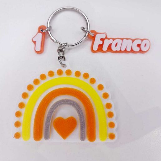 RAINBOW KEYCHAIN 3D model