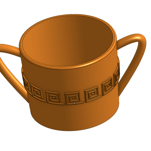 🏺 Greek Style Succulent Vase – Elegant 3D Printable Planter - V2 - 3D model önizlemesi