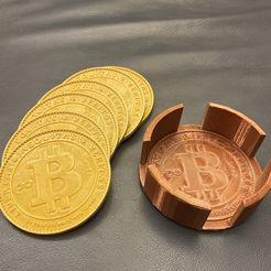 IMG_4007.jpg Bitcoin Coasters and Holder