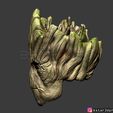 03.jpg Groot mask - Guardians of the Galaxy - Marvel comics cosplay 3D print model