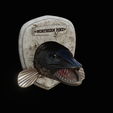 northern-pike-4.png head trophy NORTHERN PIKE (ESOX LUCIUS) open mouth statue detailed texture for 3d printing