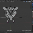 Wireframe (3).png Stylized Airplane PBR