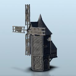 0.jpg Fichier STL Mill 31 - Warhammer Age of Sigmar Bolt Action Flames of War scenery terrain wargame Modern・Design imprimable en 3D à télécharger