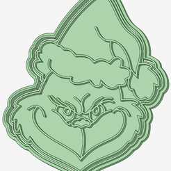 Grinch-navideño_e.png Grinch Christmas cookie cutter