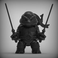 1.jpg Free STL file Ninja Turtle・3D printer design to download