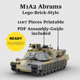m1a1-abrams-cober.png Brick Style m1a2 abrams Tank